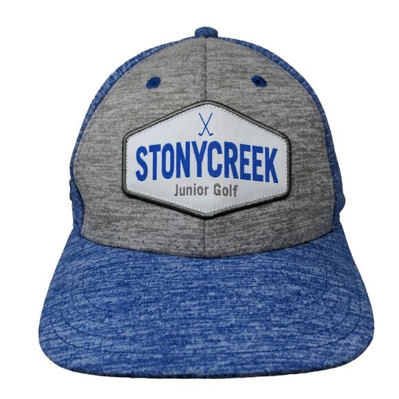 Pukka Men's Strapback Hat Blue Gray Size OS Embroidered Stony Creek Junior Golf - Picture 1 of 9